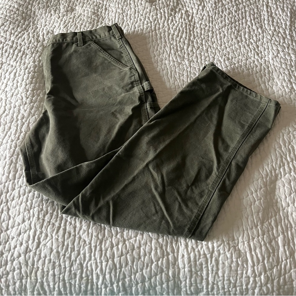 Men's Carhartt Loose Straight Washed Dungaree Pants